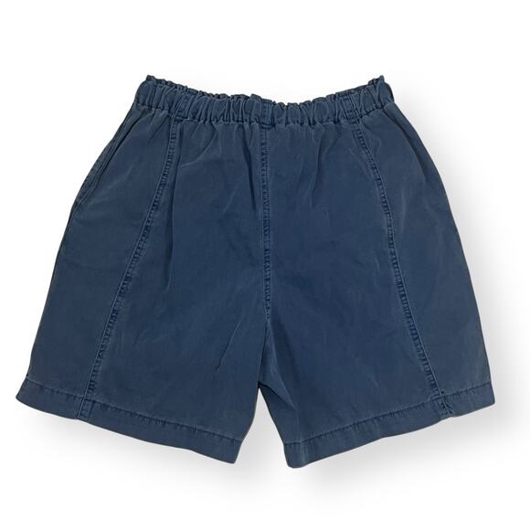 NWT Xirena Wyatt Shorts Sz S High Rise Elastic Waist Drawstring Washed Blue $209 - Picture 10 of 10
